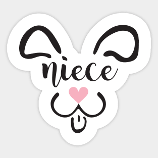 Cute Dog Niece Sticker